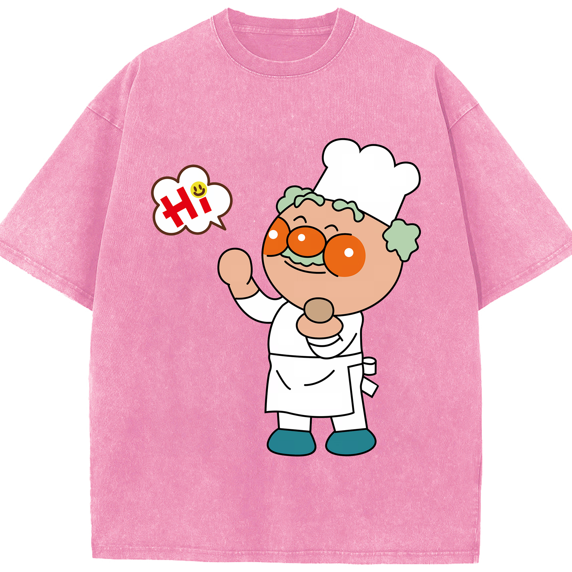 （画像用） アンパンマン Anpanman 綿100% ヴィンテージ風 半袖Tシャツ（フロントプリント）